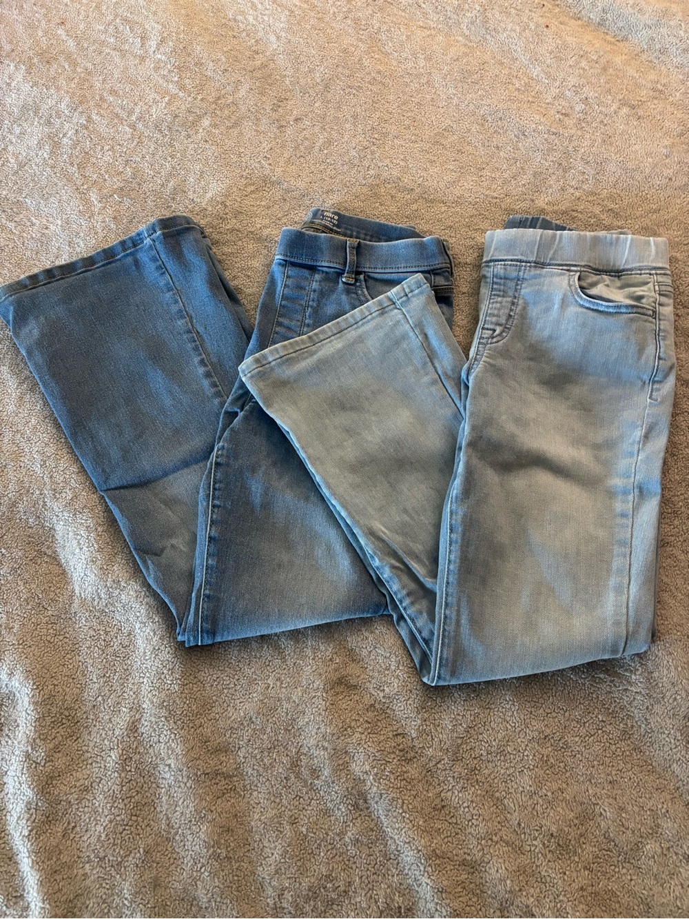 Girls Flared Pull On Jeans